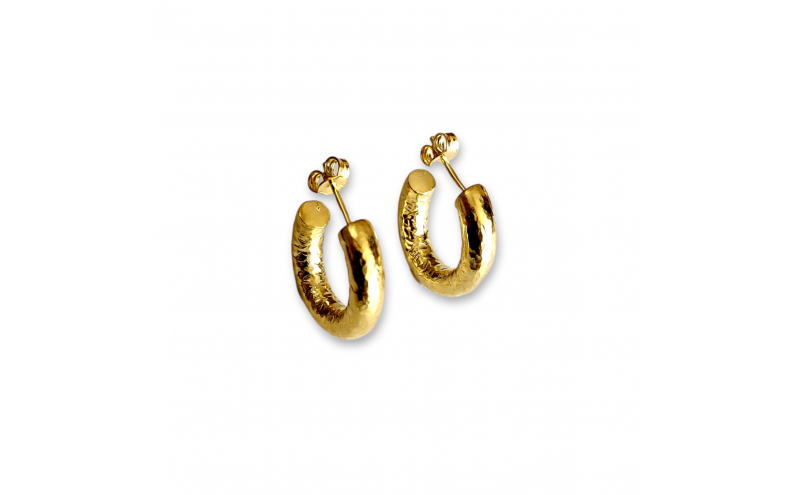 chunky hammered hoops 561086
